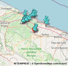 Mappa Via Gravina, 70033 Corato BA, Italia (11.99)