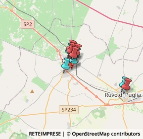 Mappa Via Gravina, 70033 Corato BA, Italia (2.05636)