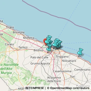 Mappa Via di Palese Modugno, 70128 Bari BA, Italia (14.06167)