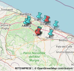 Mappa Via Antonio Sant'Elia Architetto, 70033 Corato BA, Italia (9.24188)