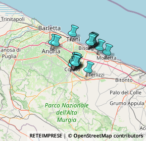 Mappa Via Cesare Cantù, 70033 Corato BA, Italia (7.772)