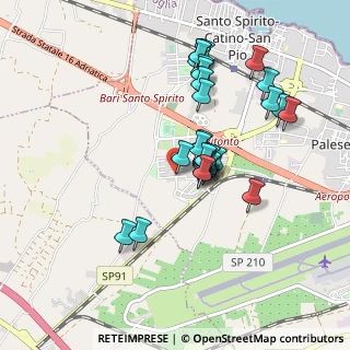 Mappa Via della Felicità s.n, 70127 Bari BA, Italia (0.85862)