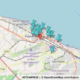 Mappa Via Luigia de Marinis, 70128 Bari BA, Italia (1.2075)