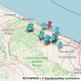 Mappa Via Modigliani, 70033 Corato BA, Italia (9.4955)