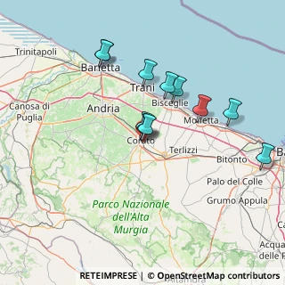 Mappa Via Modigliani, 70033 Corato BA, Italia (13.93364)