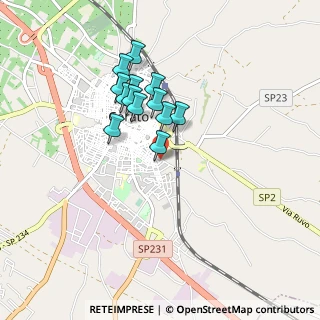 Mappa Via Modigliani, 70033 Corato BA, Italia (0.75923)