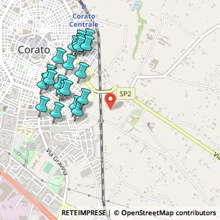 Mappa SP 2, 70033 Corato BA (0.597)