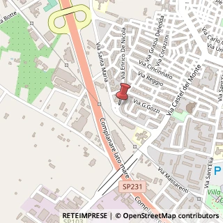 Mappa Via Enrico de Nicola, 29, 70033 Corato, Bari (Puglia)