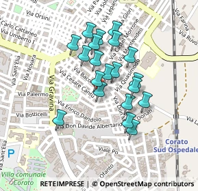 Mappa Via Turati, 70033 Corato BA, Italia (0.1915)