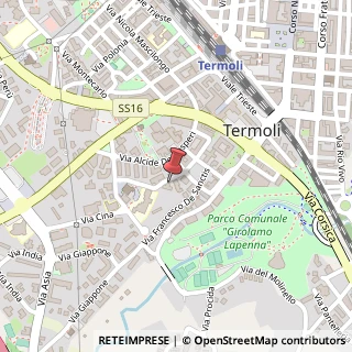 Mappa Via Don Luigi Sturzo, 45, 86039 Termoli, Campobasso (Molise)