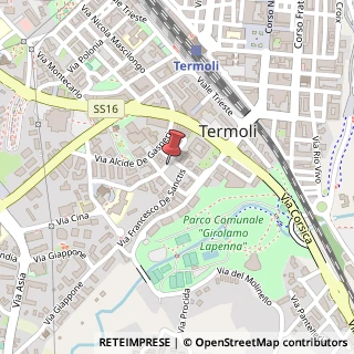 Mappa Via Don Luigi Sturzo, 5, 86039 Termoli, Campobasso (Molise)