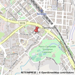 Mappa Via Don Luigi Sturzo, 24, 86039 Termoli, Campobasso (Molise)