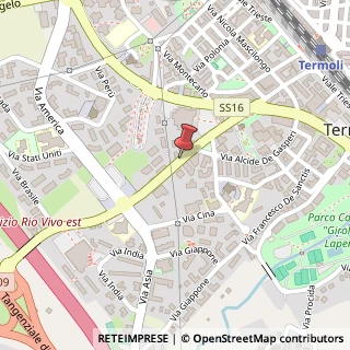 Mappa Via Madonna delle Grazie, 75, 86039 Termoli, Campobasso (Molise)