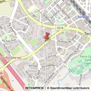 Mappa Via Madonna delle Grazie, 54, 86039 Termoli, Campobasso (Molise)