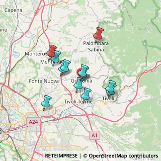 Mappa Via Umberto Maddalena, 00012 Guidonia Montecelio RM, Italia (5.60833)