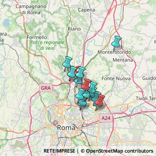 Mappa Via Salaria km 25.350, 00015 Monterotondo RM, Italia (5.54438)