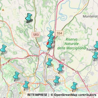 Mappa Via Salaria km 25.350, 00015 Monterotondo RM, Italia (6.00667)