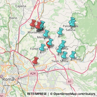 Mappa Via Palombarese km 22.300, 00012 Roma RM, Italia (6.91833)