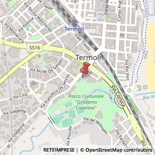 Mappa Via Molinello, 30, 86039 Termoli, Campobasso (Molise)