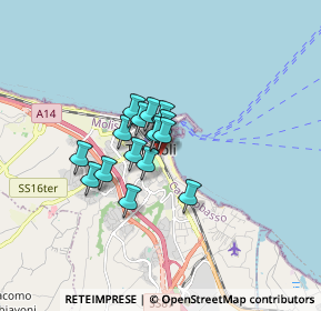 Mappa Via della Pesca, 86039 Termoli CB, Italia (1.02875)