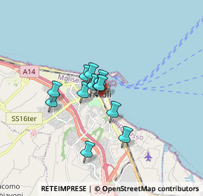 Mappa Via degli Ormeggi, 86039 Termoli CB, Italia (1.17333)