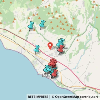 Mappa Via di Zambra, 00052 Cerveteri RM, Italia (3.7585)