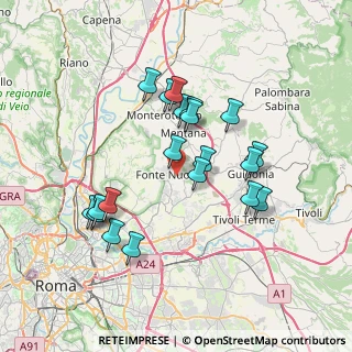 Mappa 00013 Fonte Nuova RM, Italia (7.111)