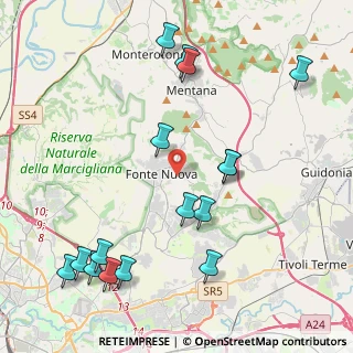 Mappa 00013 Fonte Nuova RM, Italia (5.28438)