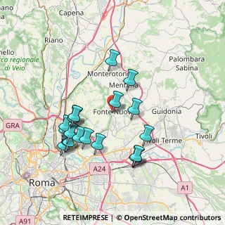 Mappa Via Tivoli, 00013 Fonte Nuova RM, Italia (7.694)