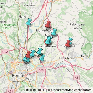 Mappa Via Tivoli, 00013 Fonte Nuova RM, Italia (6.47)