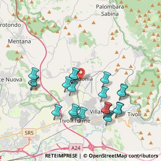 Mappa Via Francesco de Pinedo, 00012 Guidonia Montecelio RM, Italia (4.3305)