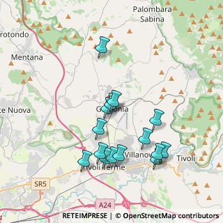 Mappa Via Francesco de Pinedo, 00012 Guidonia Montecelio RM, Italia (3.84467)