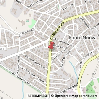 Mappa Via Nomentana, 618, 00013 Fonte Nuova, Roma (Lazio)