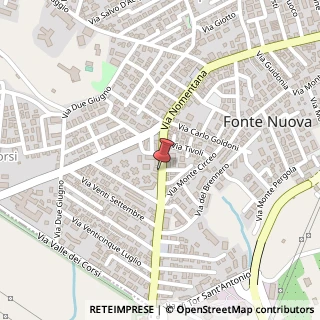 Mappa Via Nomentana, 626, 00013 Fonte Nuova, Roma (Lazio)
