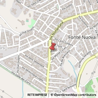 Mappa Via Nomentana, 639, 00013 Fonte Nuova, Roma (Lazio)