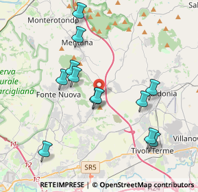 Mappa Via Basilicata, 00013 Santa Lucia RM, Italia (4.08167)