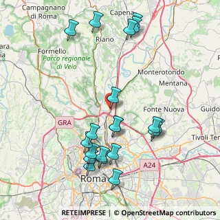 Mappa Via Casale di Settebagni, 00138 Roma RM, Italia (9.3875)