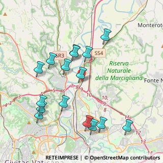 Mappa Via Casale di Settebagni, 00138 Roma RM, Italia (4.47375)