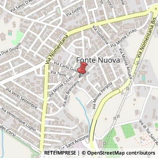 Mappa Via brennero 39, 00010 Fonte Nuova, Roma (Lazio)