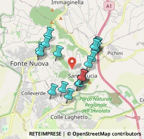 Mappa Via Lago di Lugano, 00013 Fonte Nuova RM, Italia (1.499)