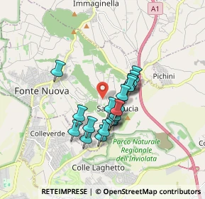 Mappa Via Lago di Lugano, 00013 Fonte Nuova RM, Italia (1.342)