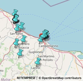 Mappa Via Catania, 86039 Termoli CB, Italia (15.8705)