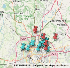 Mappa Via Brembio, 00188 Roma RM, Italia (7.45684)