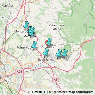 Mappa Via Montelucci, 00012 Guidonia Montecelio RM, Italia (6.96071)