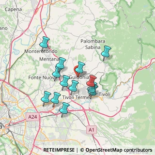 Mappa Viale dell'Unione, 00012 Guidonia Montecelio RM, Italia (6.31385)