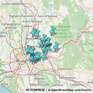 Mappa Viale dell'Unione, 00012 Guidonia Montecelio RM, Italia (10.79)
