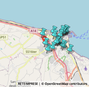 Mappa Via Venezia, 86039 Termoli CB, Italia (1.3645)