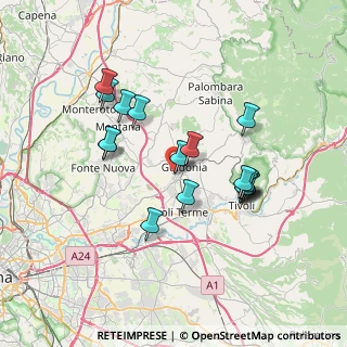 Mappa Via degli Spagnoli, 00012 Guidonia Montecelio RM, Italia (6.91941)