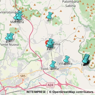 Mappa Via degli Spagnoli, 00012 Guidonia Montecelio RM, Italia (6.174)