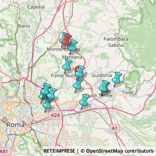 Mappa Via Val D'Aosta, 00013 Fonte Nuova RM, Italia (7.22067)